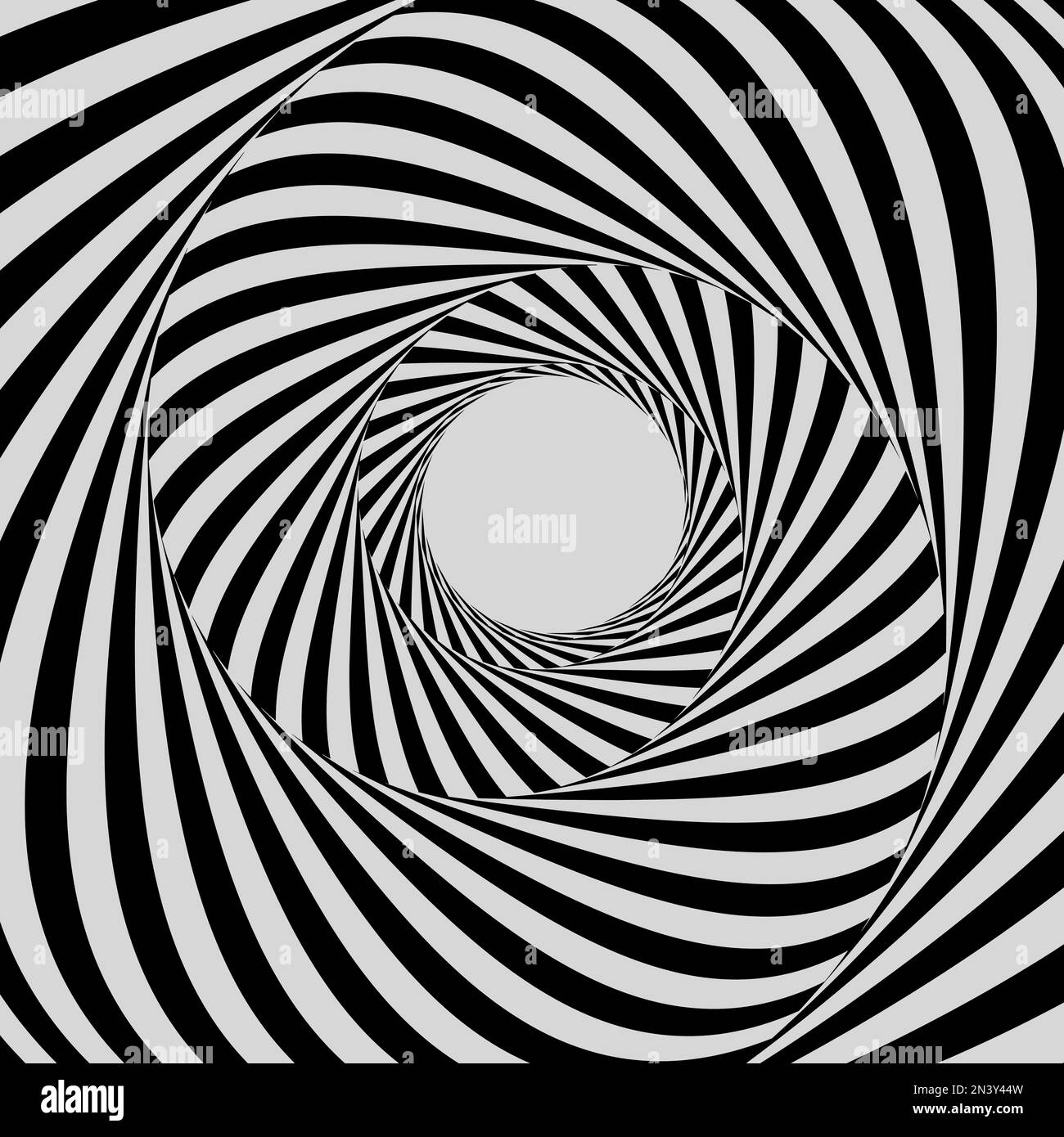 Tunnel Black And White Abstract Striped Background Optical Art D