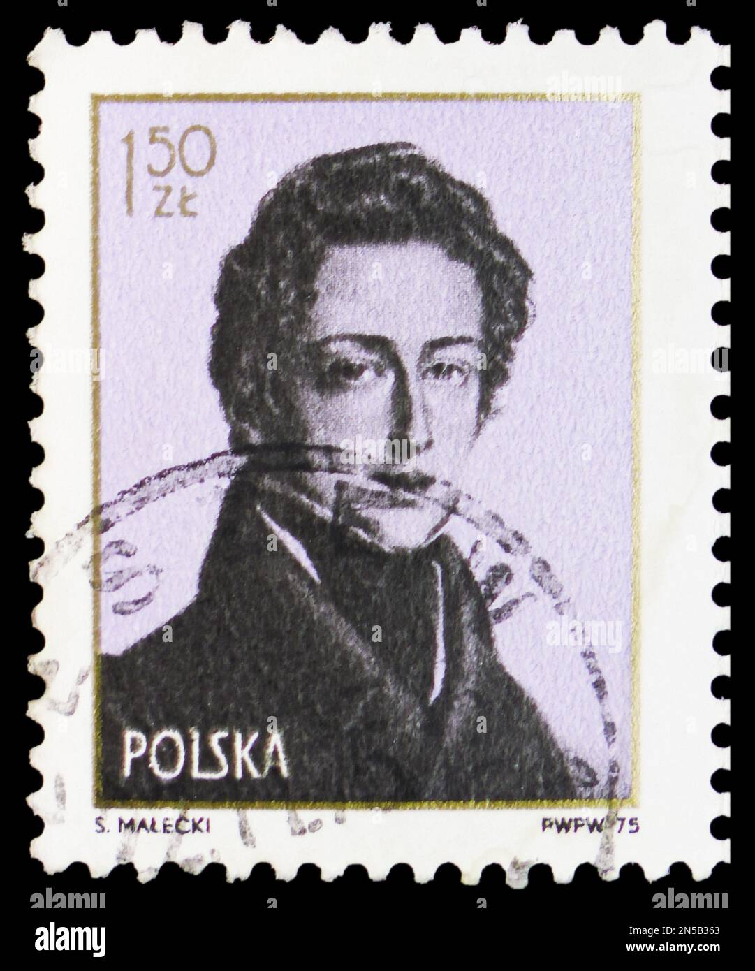 Moscow Russia February Postage Stamp Printed In Poland