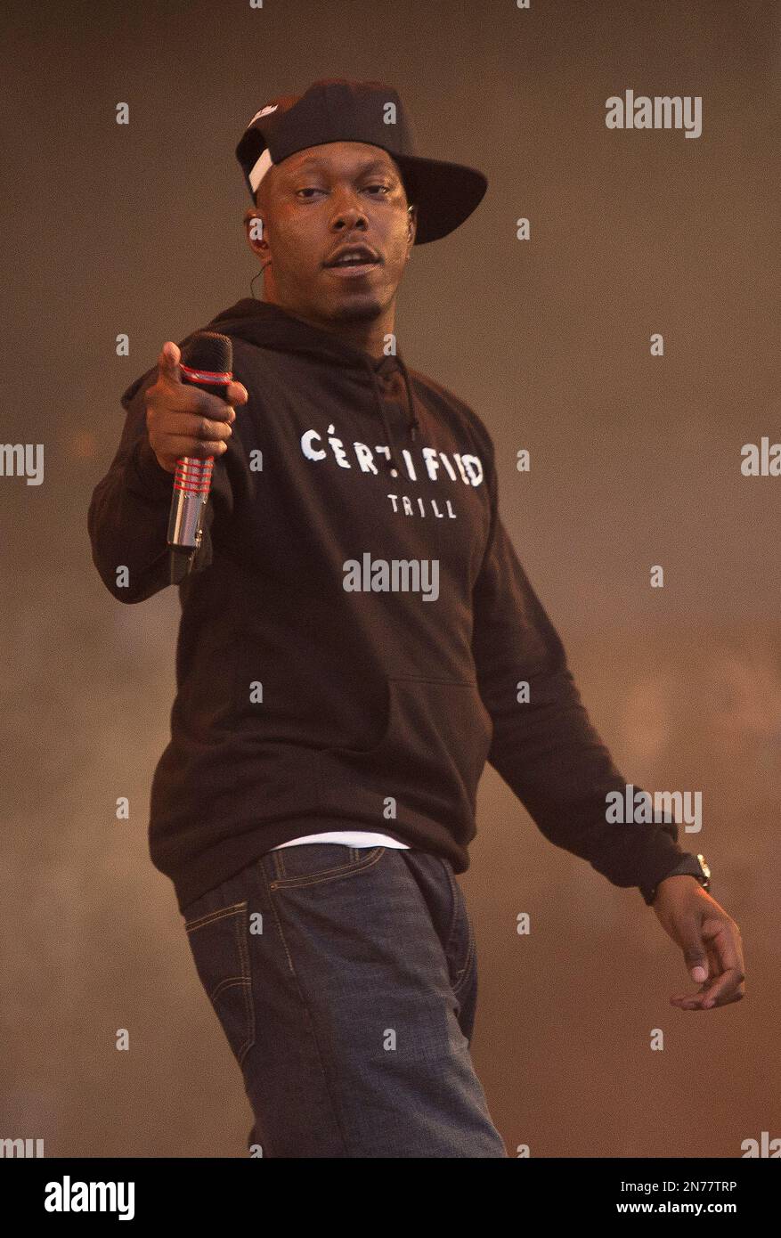 Dizzee Rascal Performs On The Pyramid Main Stage At Glastonbury