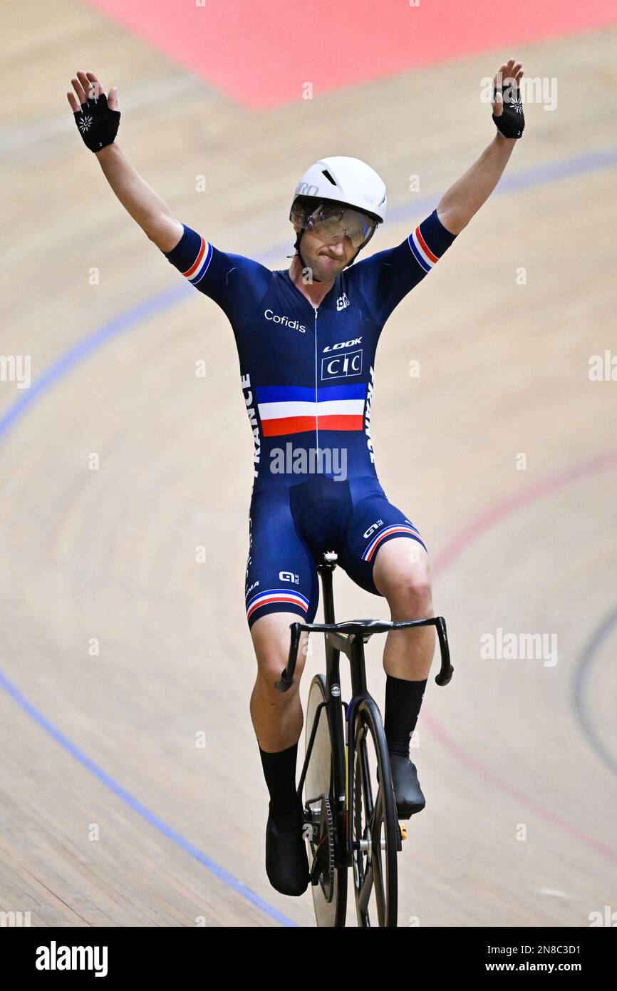 Winner Benjamin Thomas Of France During The Men S Omnium Points Race