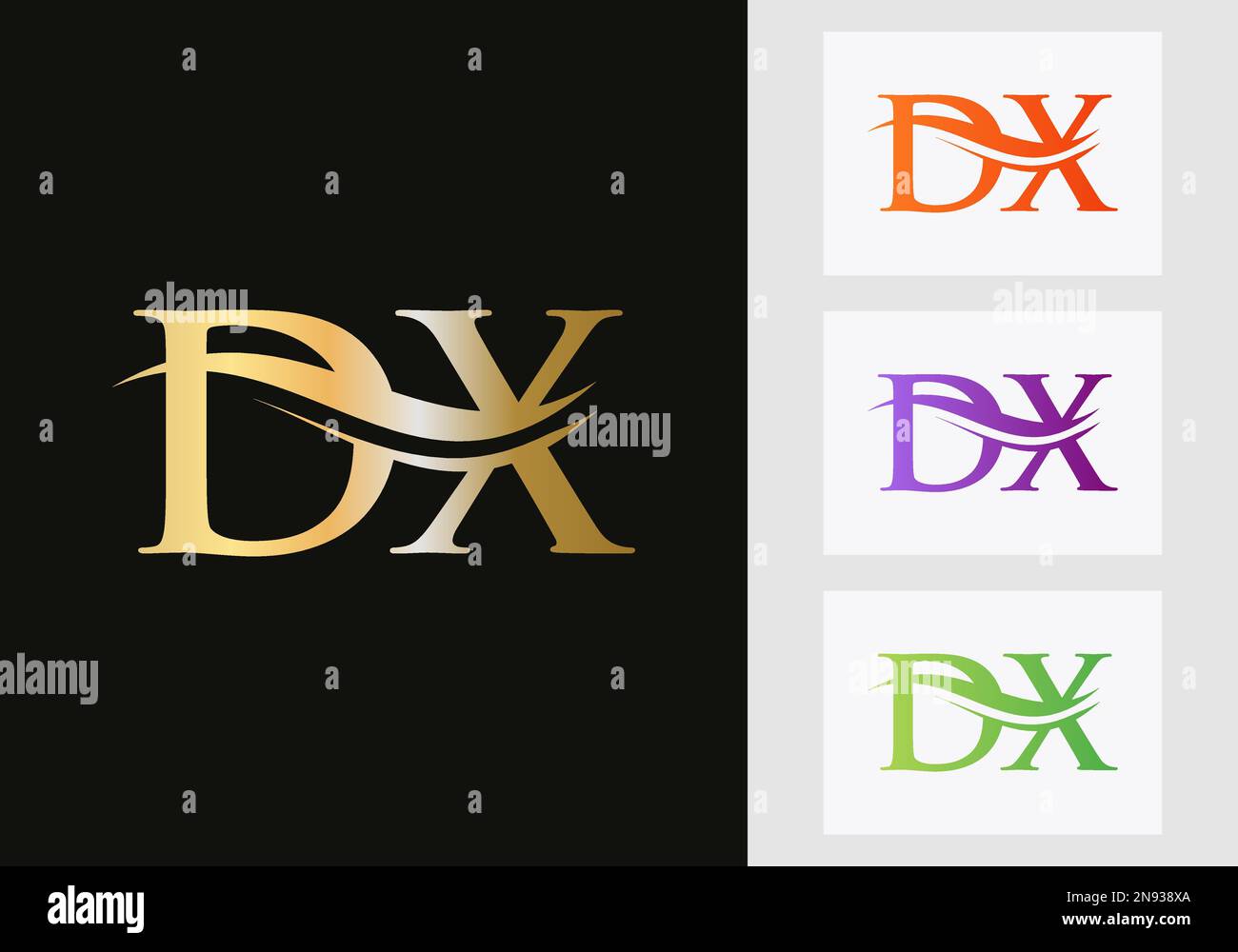 Letter Dx Stock Vector Images Alamy