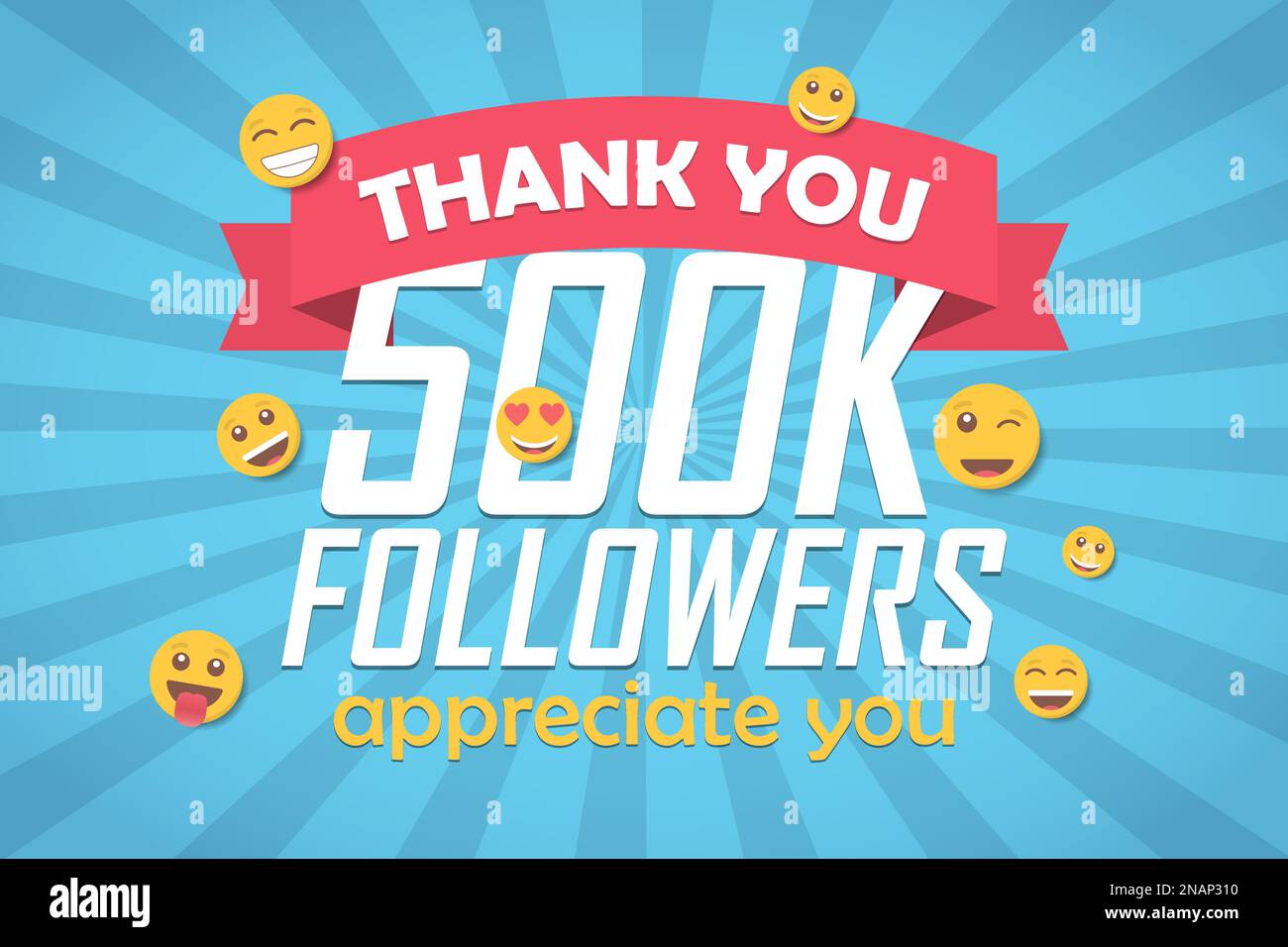 Thank You K Followers Stock Vector Images Alamy