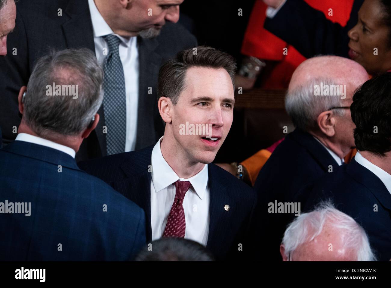 UNITED STATES FEBRUARY 7 Sen Josh Hawley R Mo Arrives For