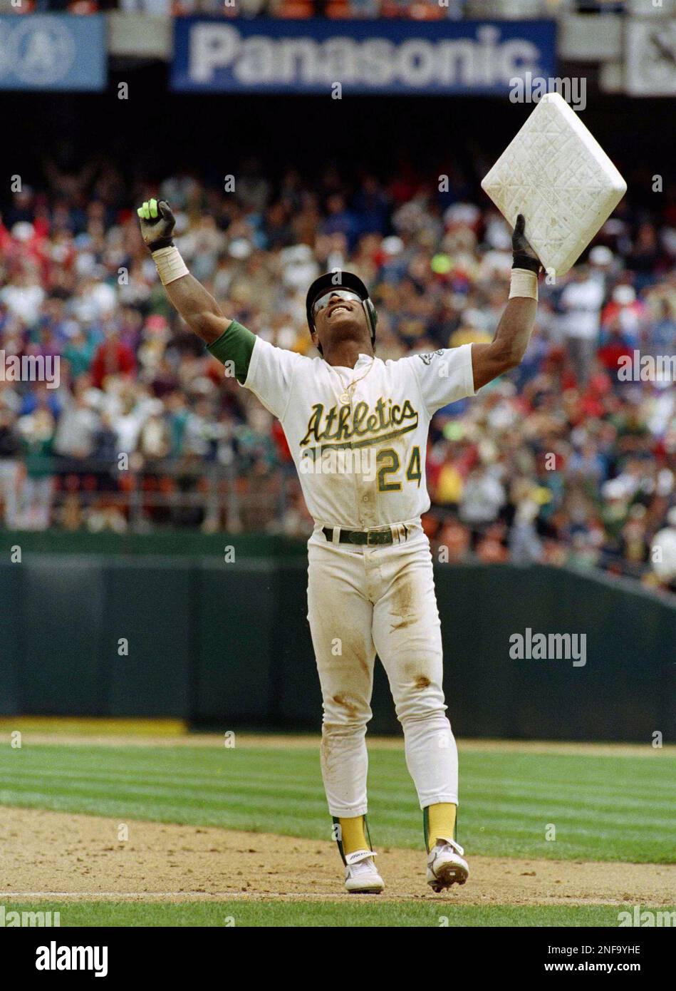 FILE In This May 1 1991 File Photo Oakland Athletics Rickey