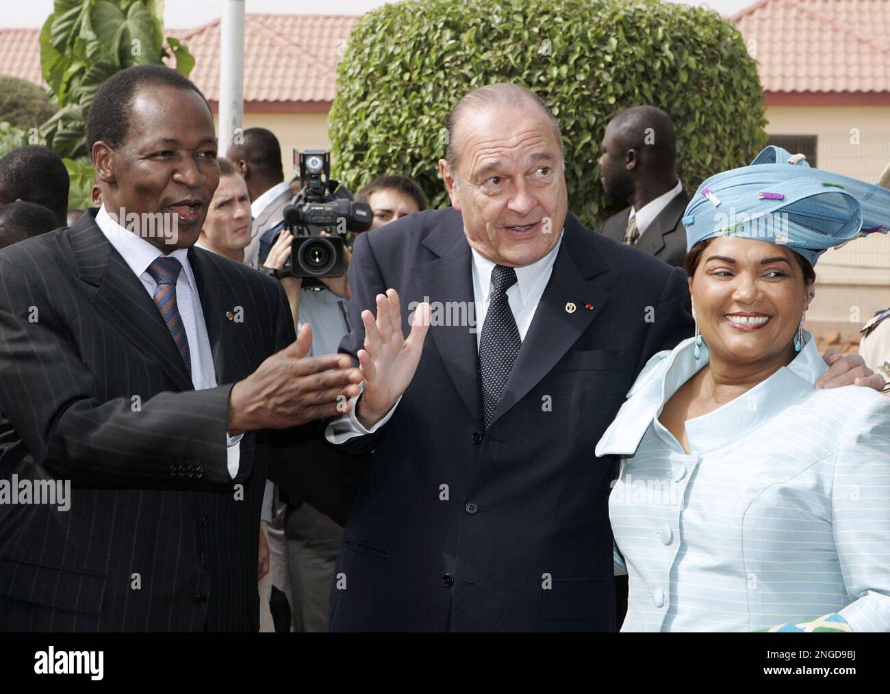 Burkina Faso President Blaise Compaore French President Jacques Chirac