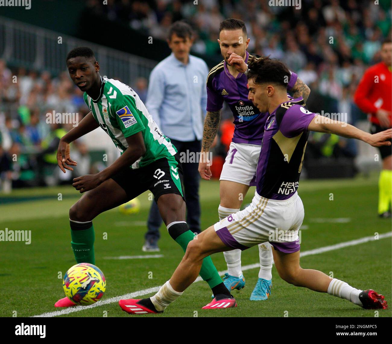 Spanish La Liga Soccer Match Betis Vs Valladolid At Benito Villamarin