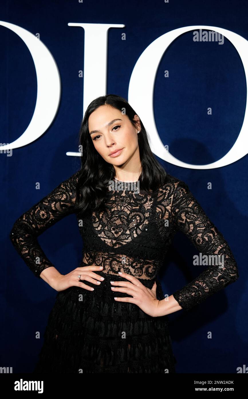 Gal Gadot Poses Before The Christian Dior Fall Winter Ready