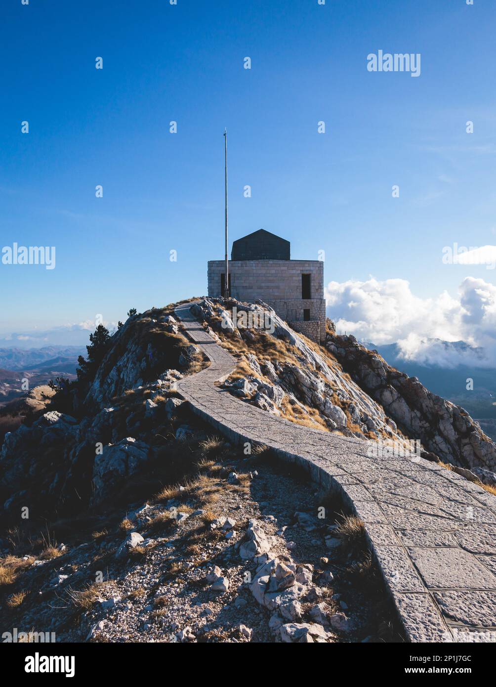 Beautiful Aerial View Of Lovcen National Park Panorama Seen From Mount