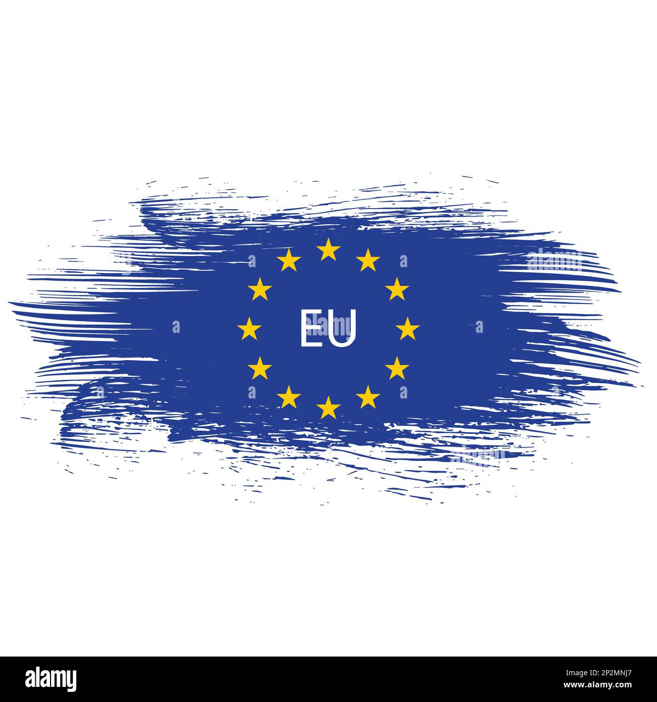 Europe Union Flag Grunge Background Stock Vector Image Art Alamy