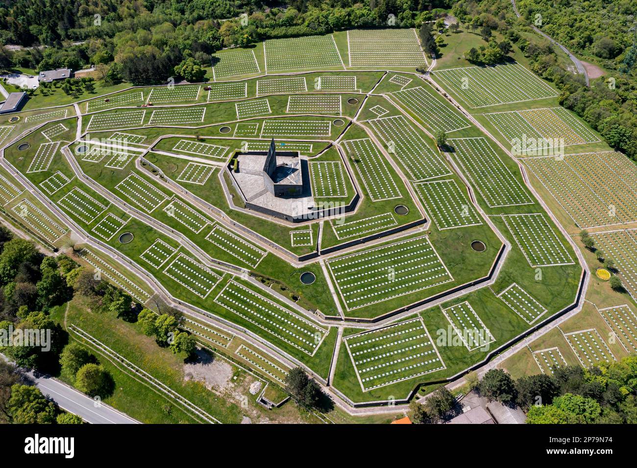 German Military Cemetery Futa Pass Italian Cimitero Militare Germanico