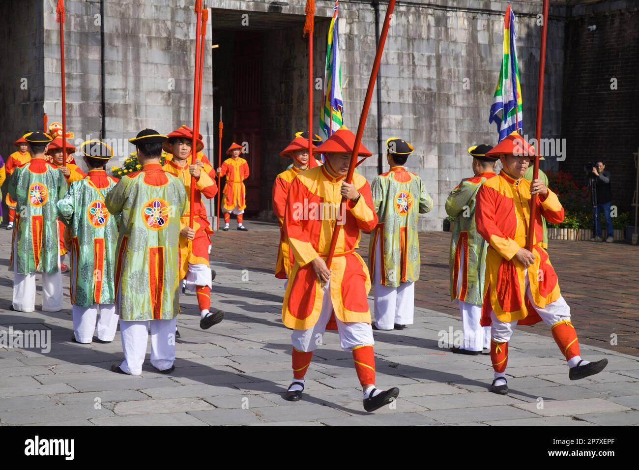 Vietnam Hue Citadel Imperial City Ngo Mon Gate Change Of Guards