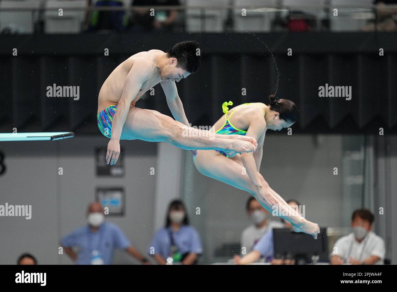 Tokyo Japan 4th Apr 2023 Haruki Suyama Haruka Enomoto Diving