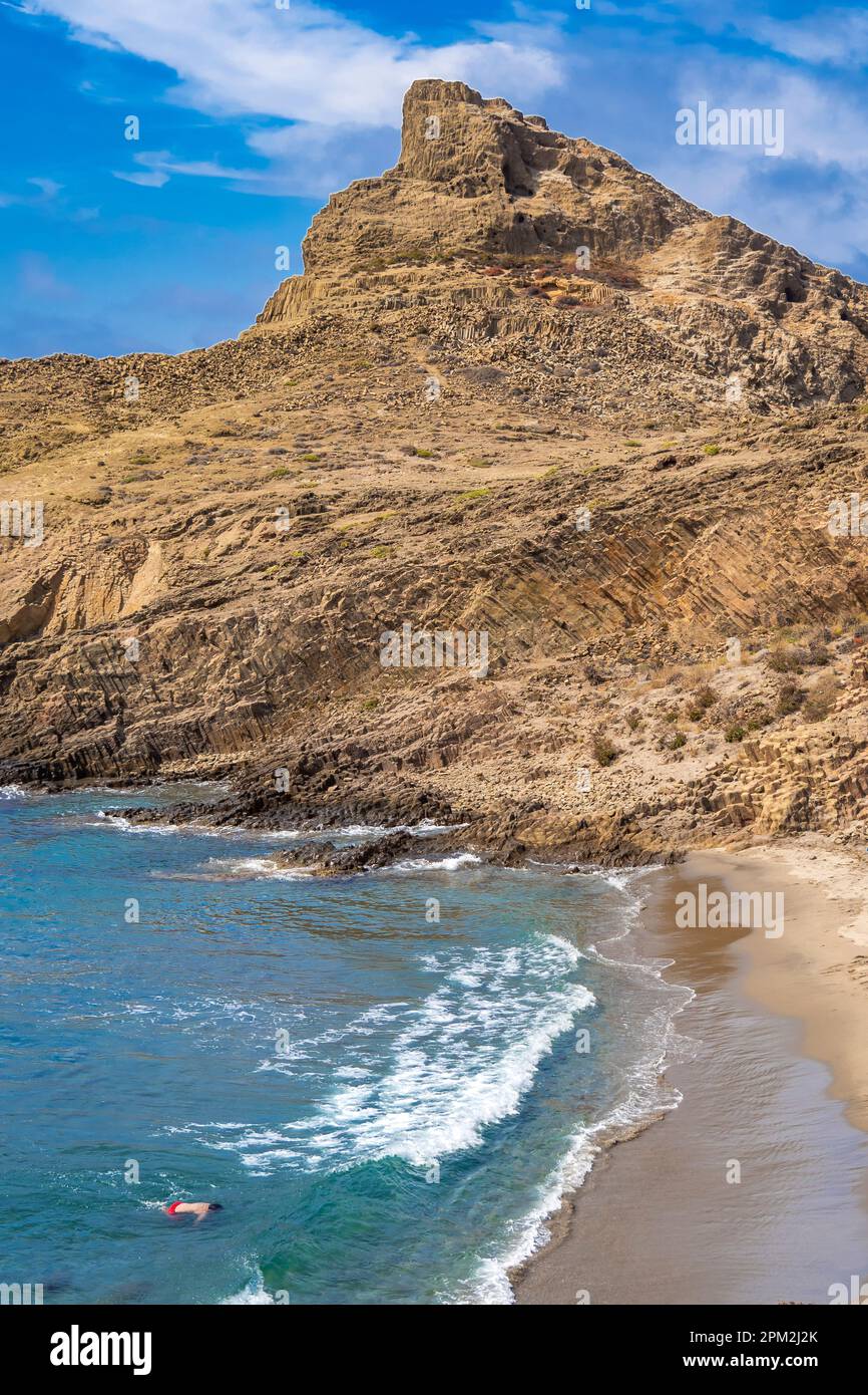 Columnar Jointing Structures Of Punta Baja Lava Flows Volcanic Rocks