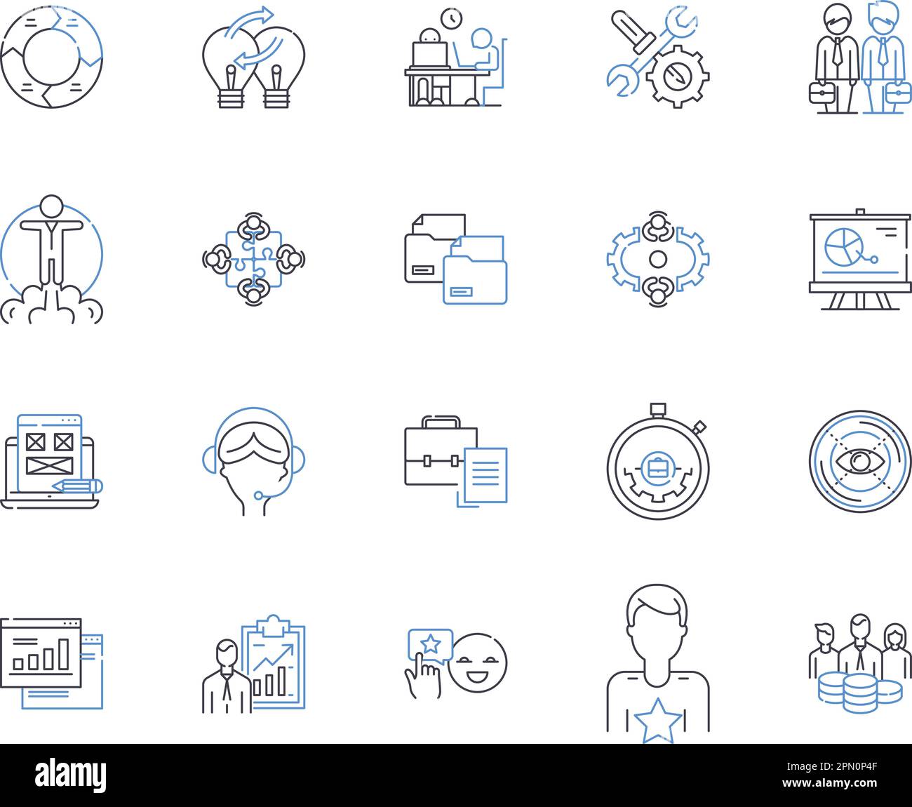 Quality Control Outline Icons Collection Quality Control Assurance