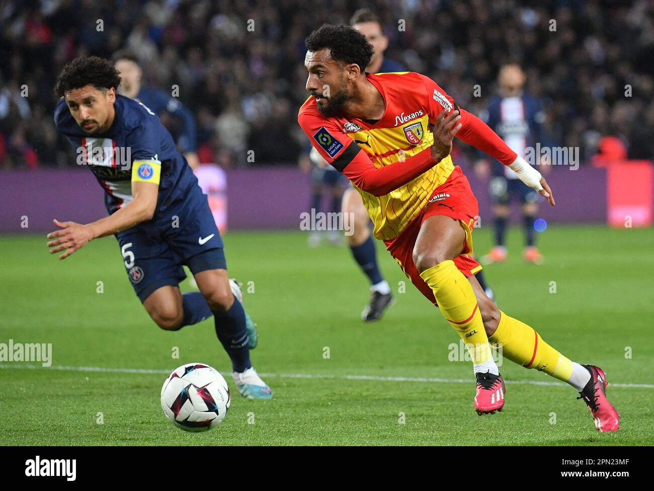 Fulgini Of Psg Vs Rc Lens Ligue In Parc Des Princes Paris France