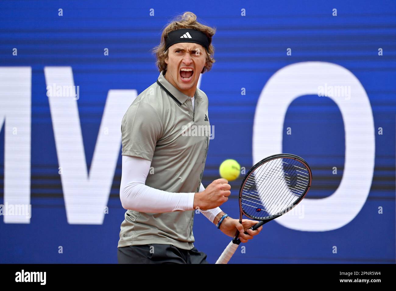 Munich 20th Apr 2023 Alexander ZVEREV GER Clenches His Fist