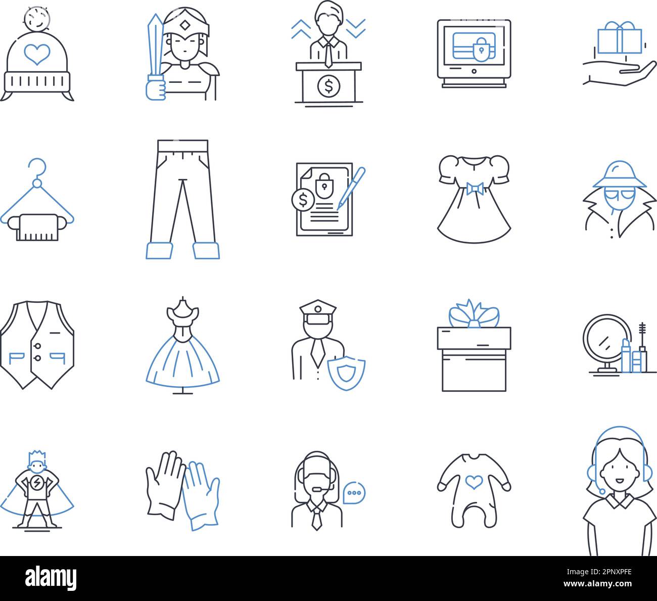 Hospitality Industry Line Icons Collection Hospitality Lodging