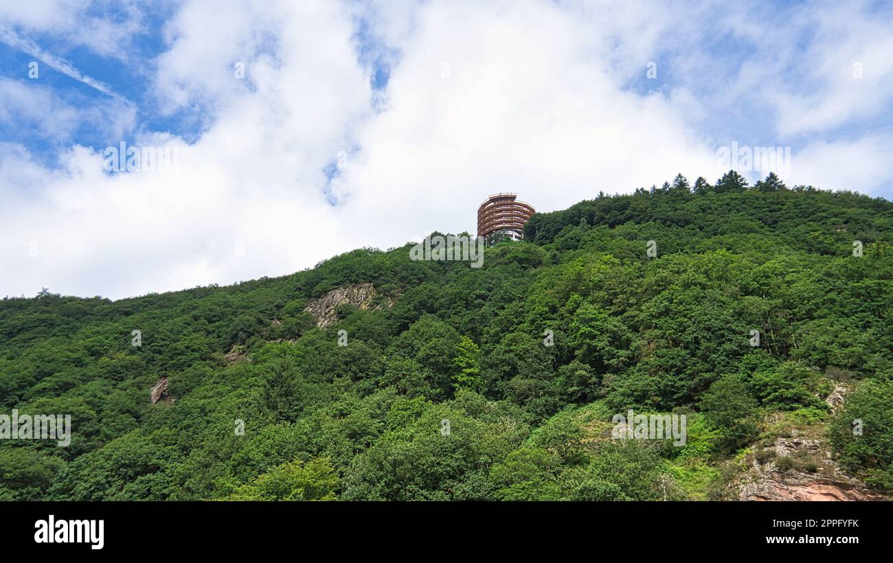 Cloef At The Saar Loop Observation Tower With View Of The Saar