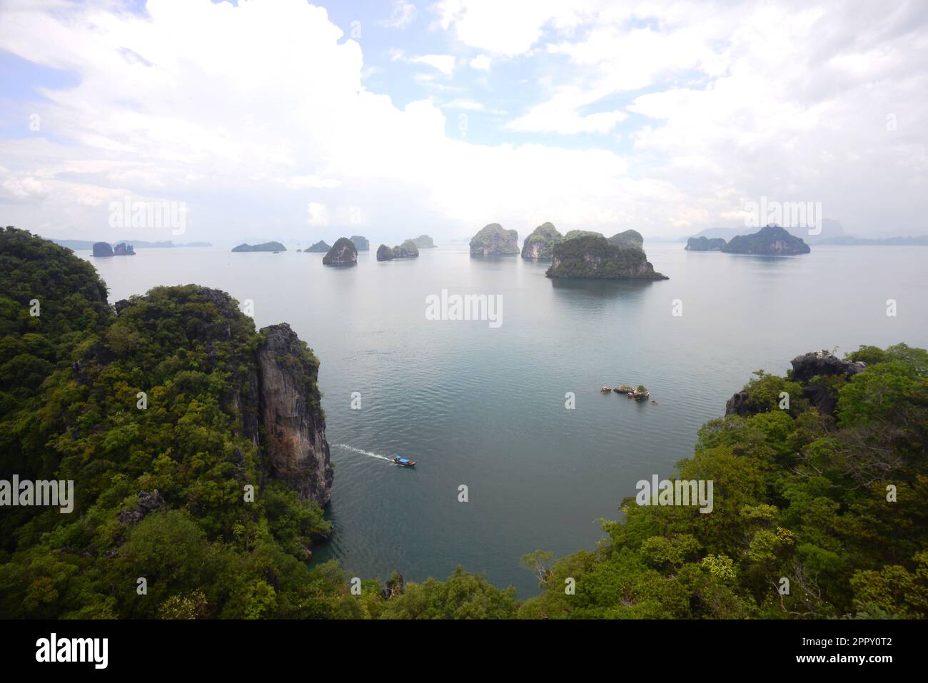 Panorama Aerial View Of Beautiful Natural Scenery Landscape At Tropical