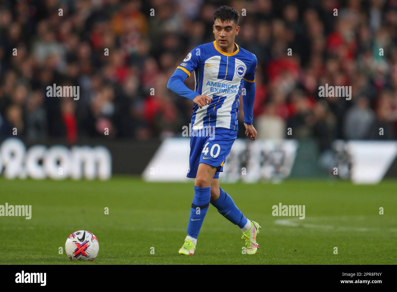 Facundo Buonanotte Of Brighton Hove Albion In Action During The