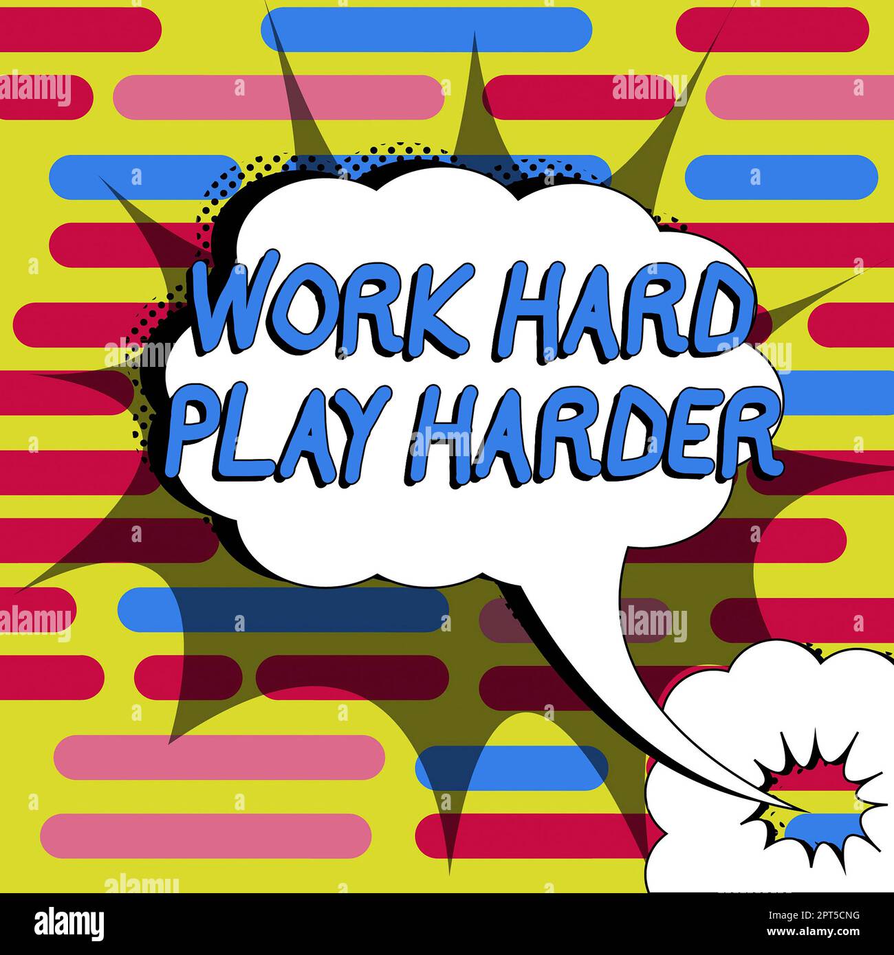 Hand Writing Sign Work Hard Play Harder Business Showcase A Balance