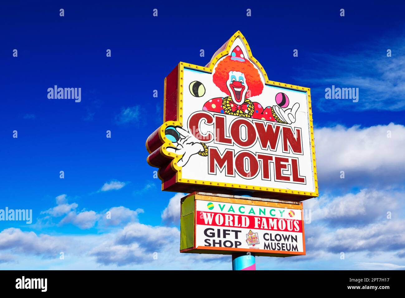 Clown Motel Advertising Sign America S Scariest Hotel Tonopah Nevada