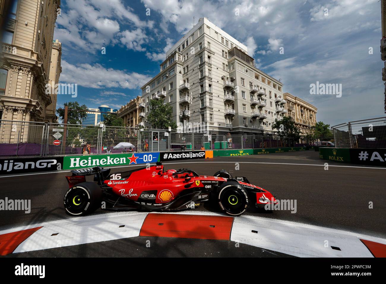 Baku Azerbaijan 30th Apr 2023 16 Charles Leclerc MCO Scuderia