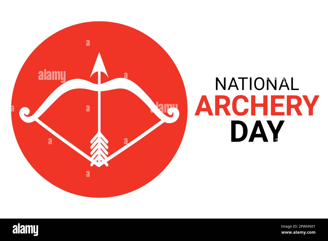 National Archery Day Holiday Concept Template For Background Banner