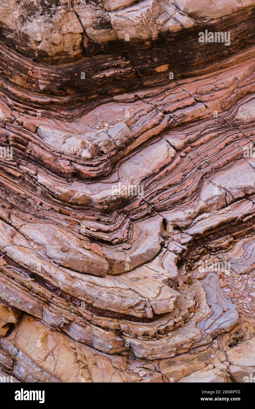 Stratified Canyon Wall At Ernst Tinaja Big Bend National Park Texas