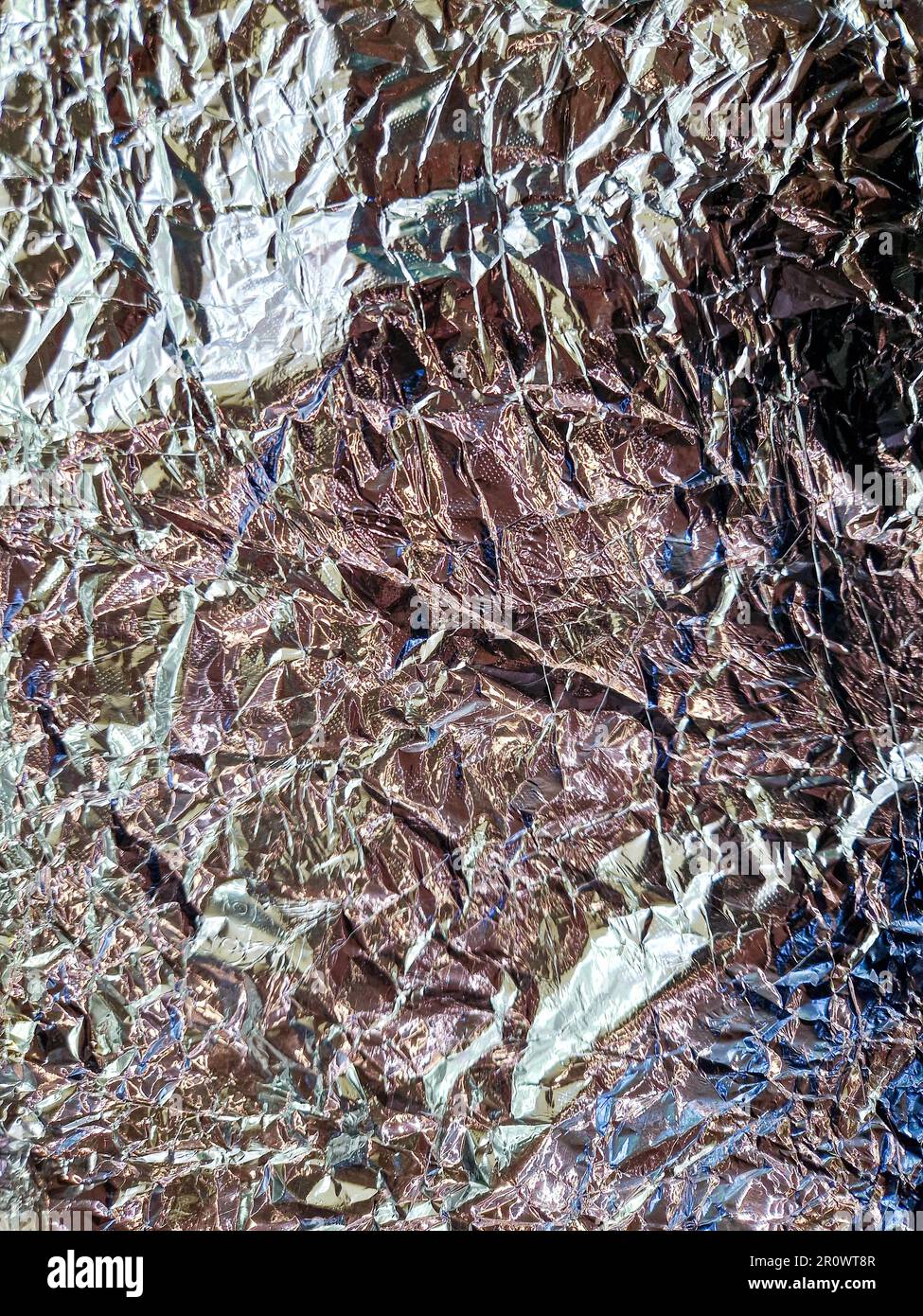 Piece Of Aluminium Foil Close Up View France Stock Photo Alamy