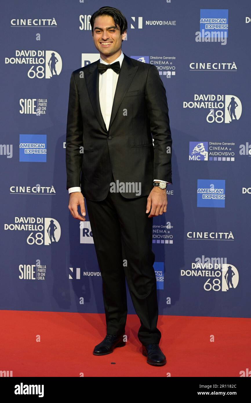 Rome Italy 10th May 2023 Matteo Bocelli Attends The Red Carpet Of