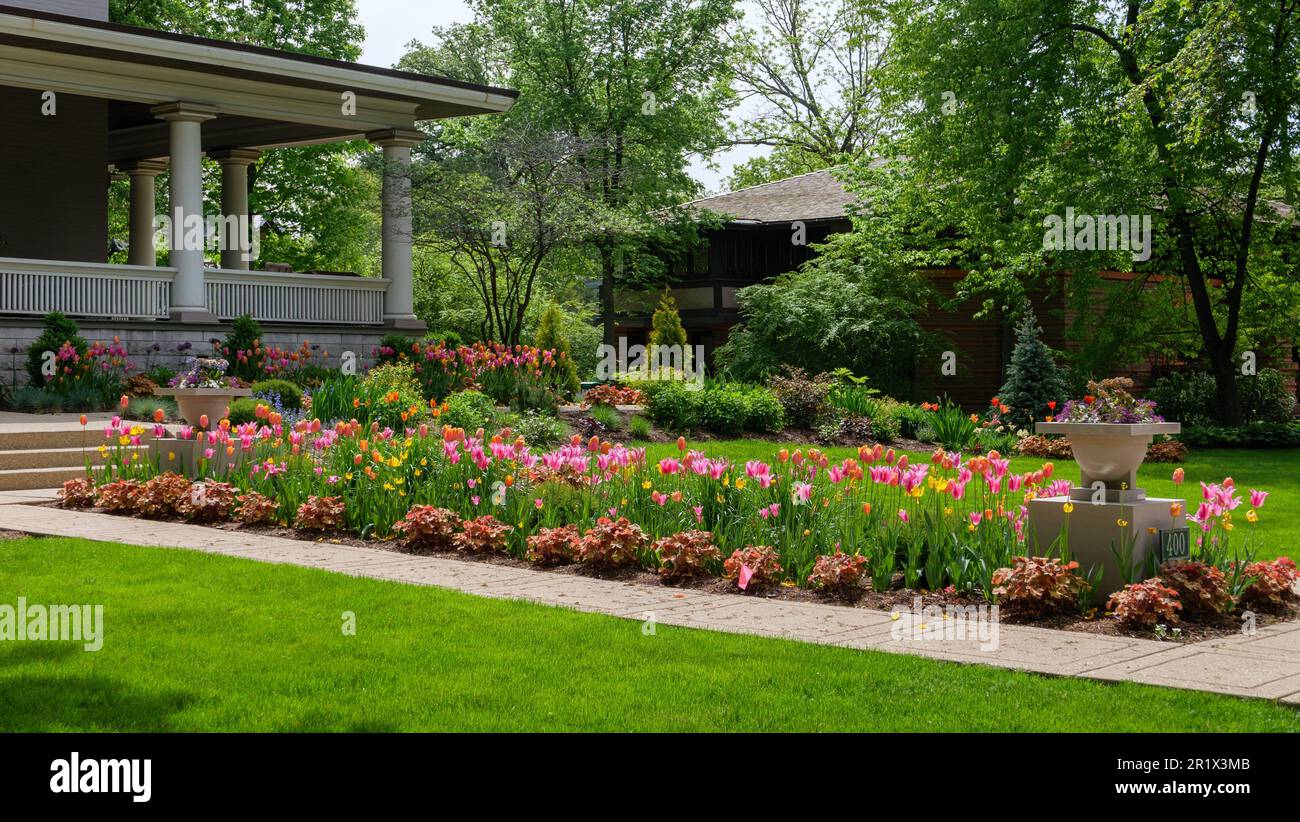 Tulip Garden In The Front Yard Of The William H Copeland House Frank