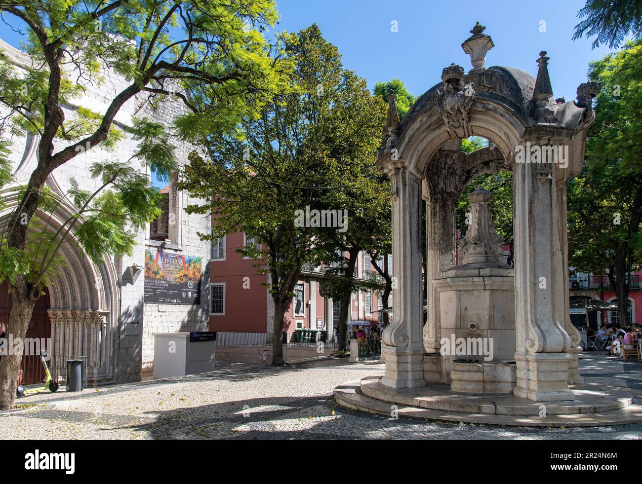 Lisbon Portugal October Close Up Of The Chafariz Do Carmo