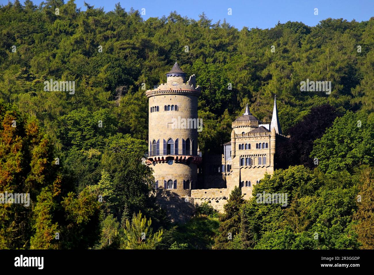 Bergpark Wilhelmshoehe With The Artificial Ruin Loewenburg Kassel