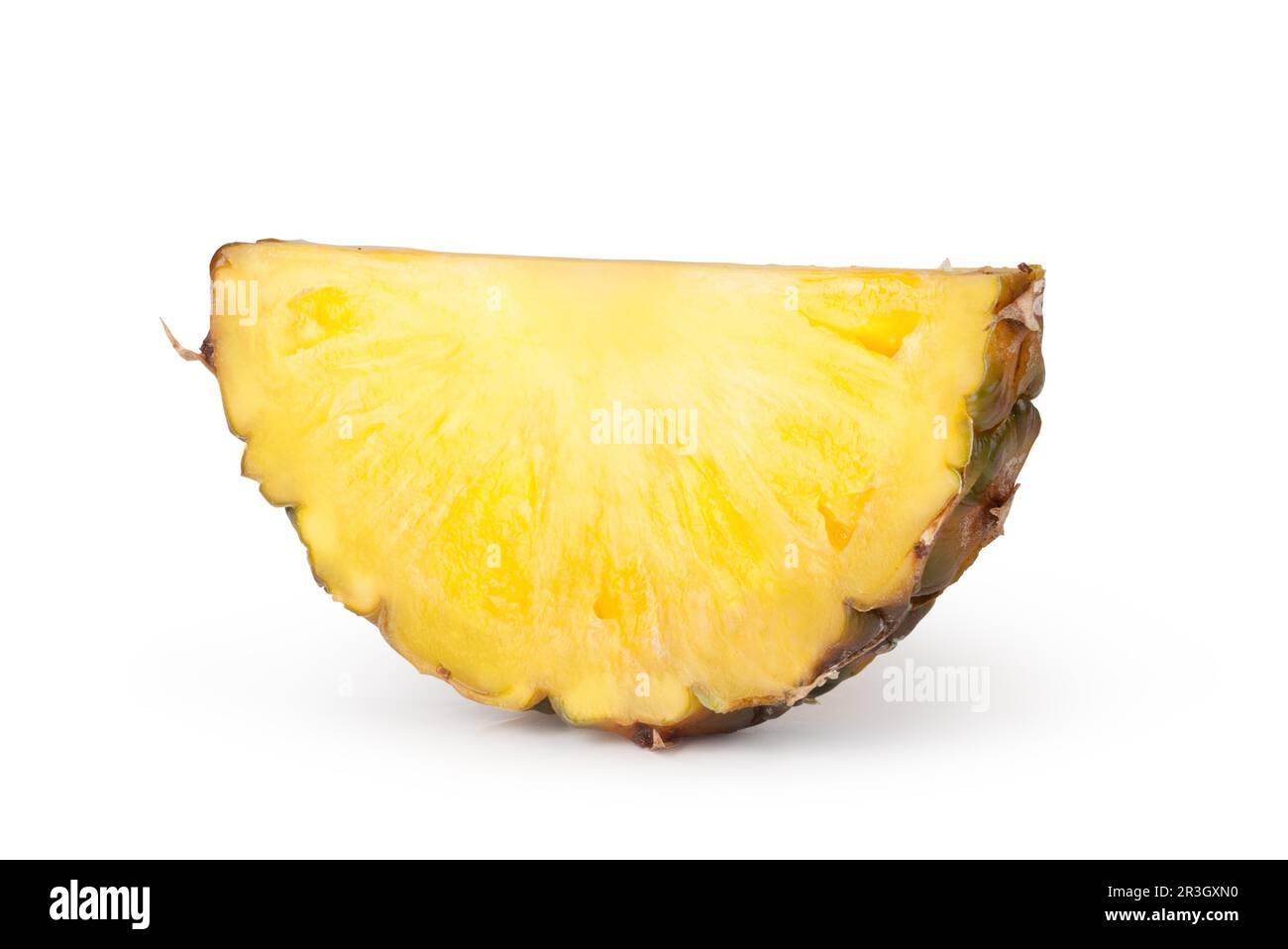 Pineapple Slices Isolated On White Background Stock Photo Alamy