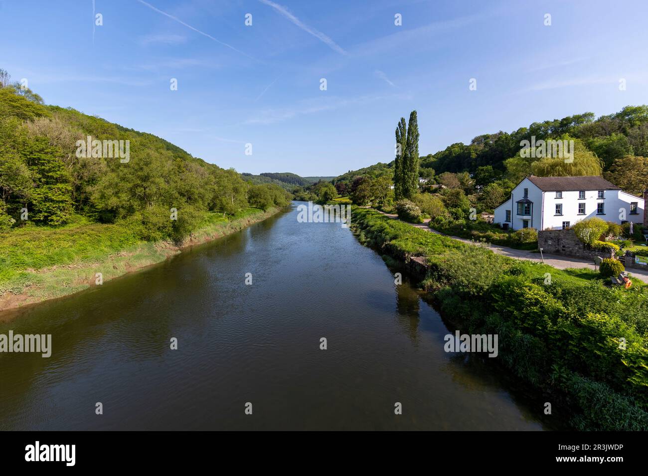 Brockweir On The River Wye England Stock Photo Alamy