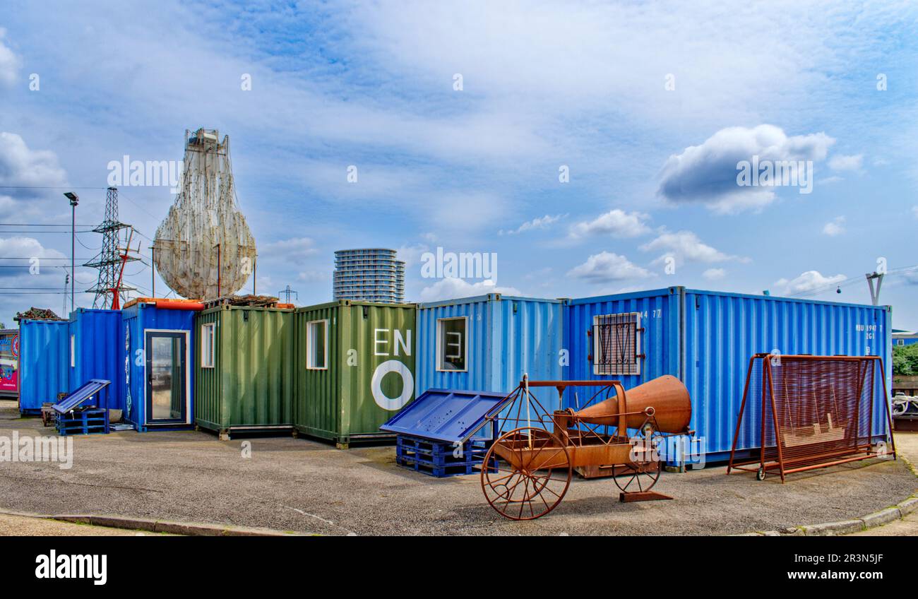 London Trinity Buoy Wharf Leamouth Peninsular Orchard Place Blue