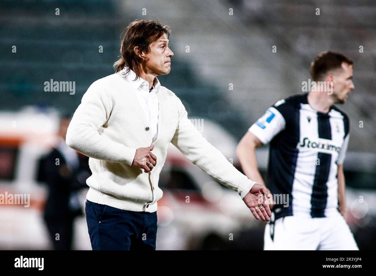 Volos Greece Th May Aek S Coach Matias Almeyda During The