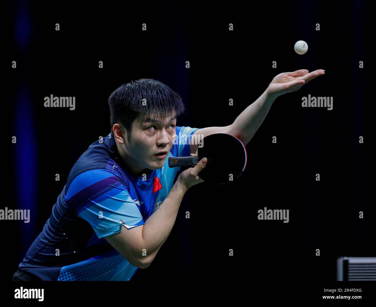 Durban South Africa 27th May 2023 Fan Zhendong Of China Serves