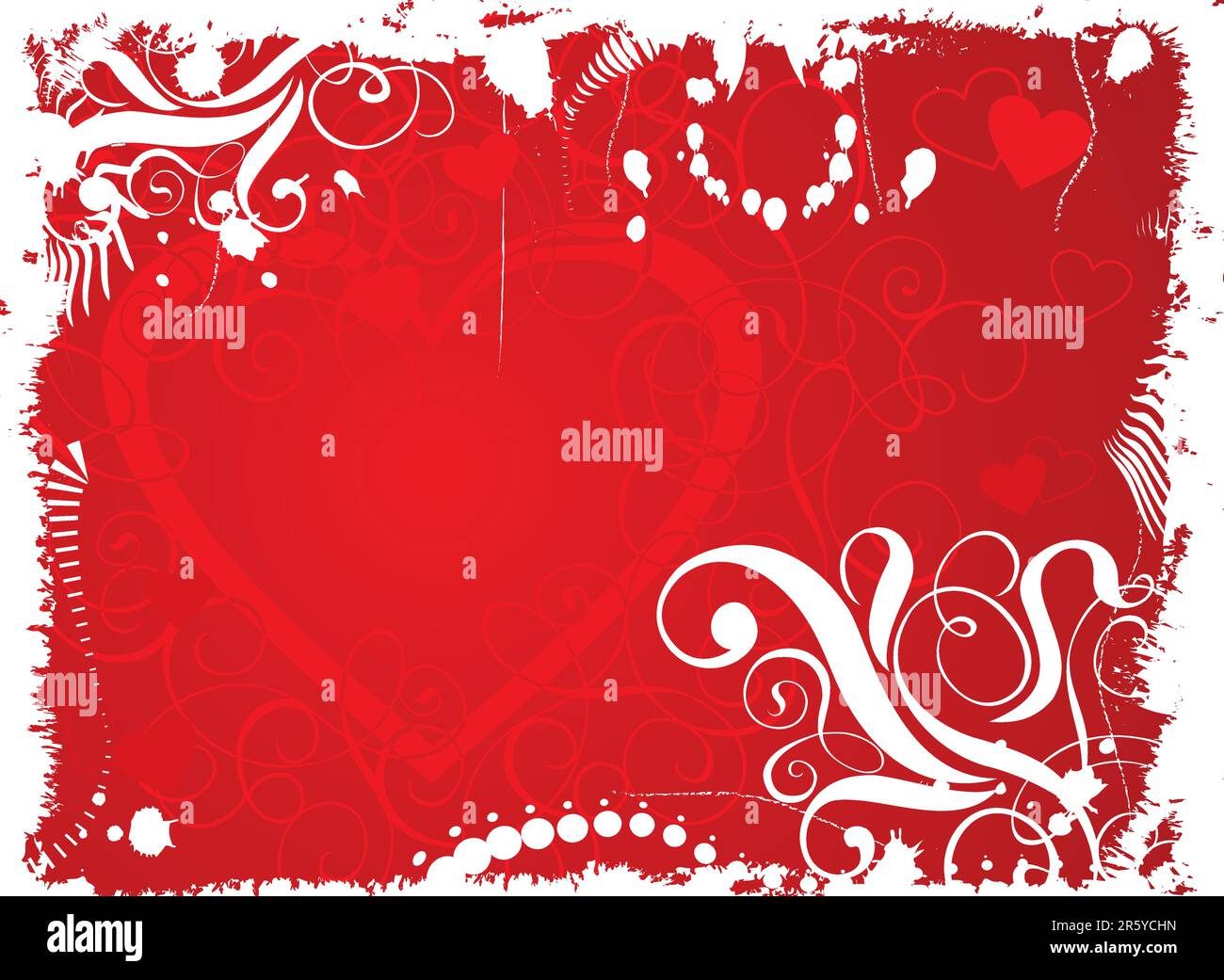 Valentine Grunge Background Vector Illustration Stock Vector Image