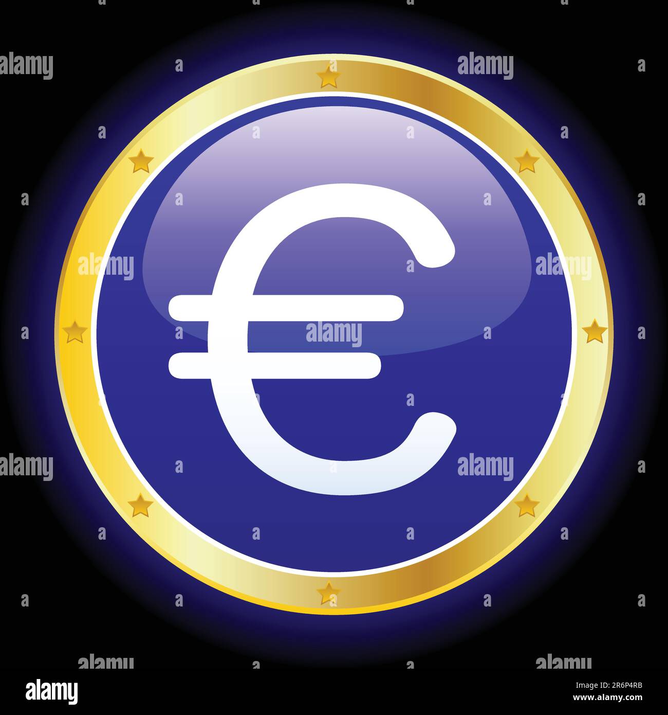 Vector Sign Of Euro Stock Vector Image Art Alamy