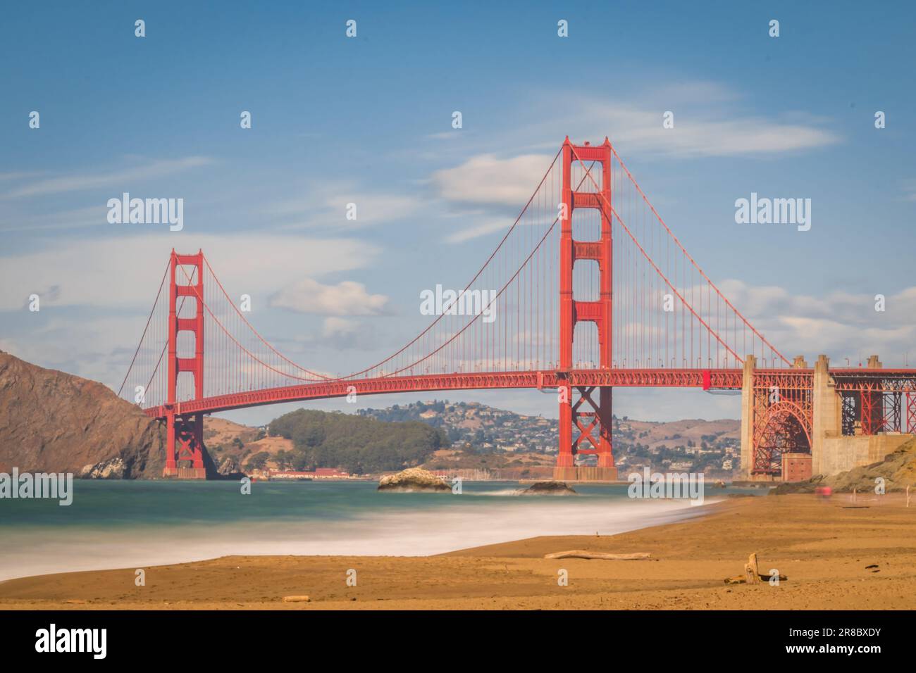 Golden Gate Bridge Long Exposure By Day In San Francisco California