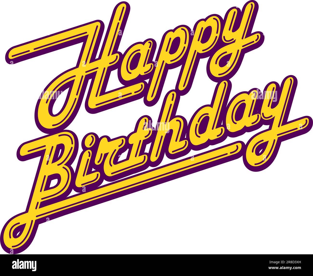 Happy Birthday Logo Vector Illustration Stock Vector Image Art Alamy