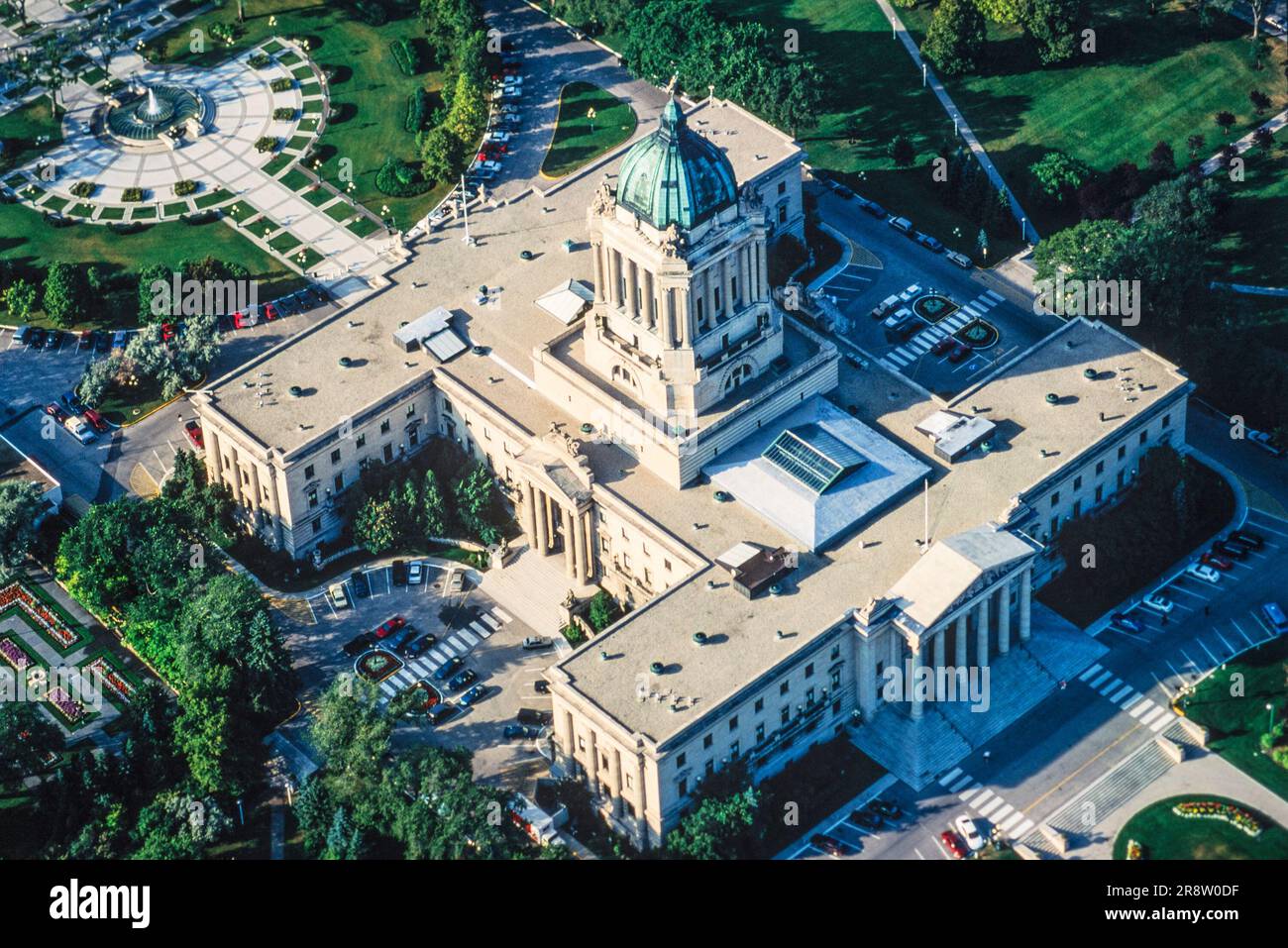 Aerial Of Legislative Building Manitoba Canada Stock Photo Alamy