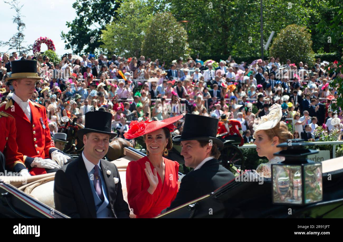 Ascot Berkshire UK 23rd June 2023 Racegoers Cheered And Clapped As