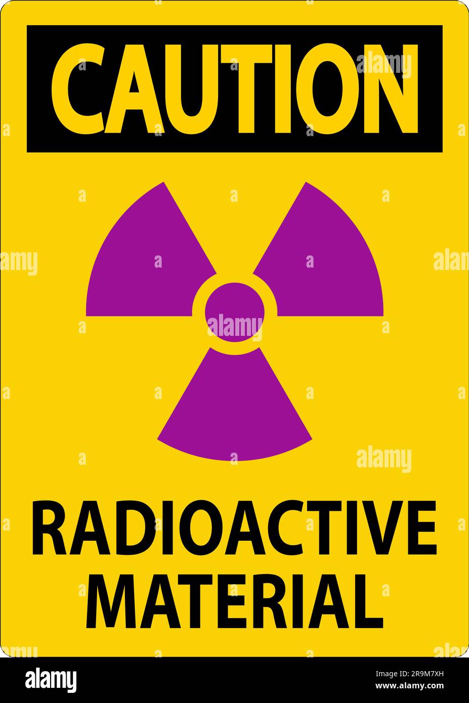 Caution Sign Radioactive Materials Stock Vector Image Art Alamy