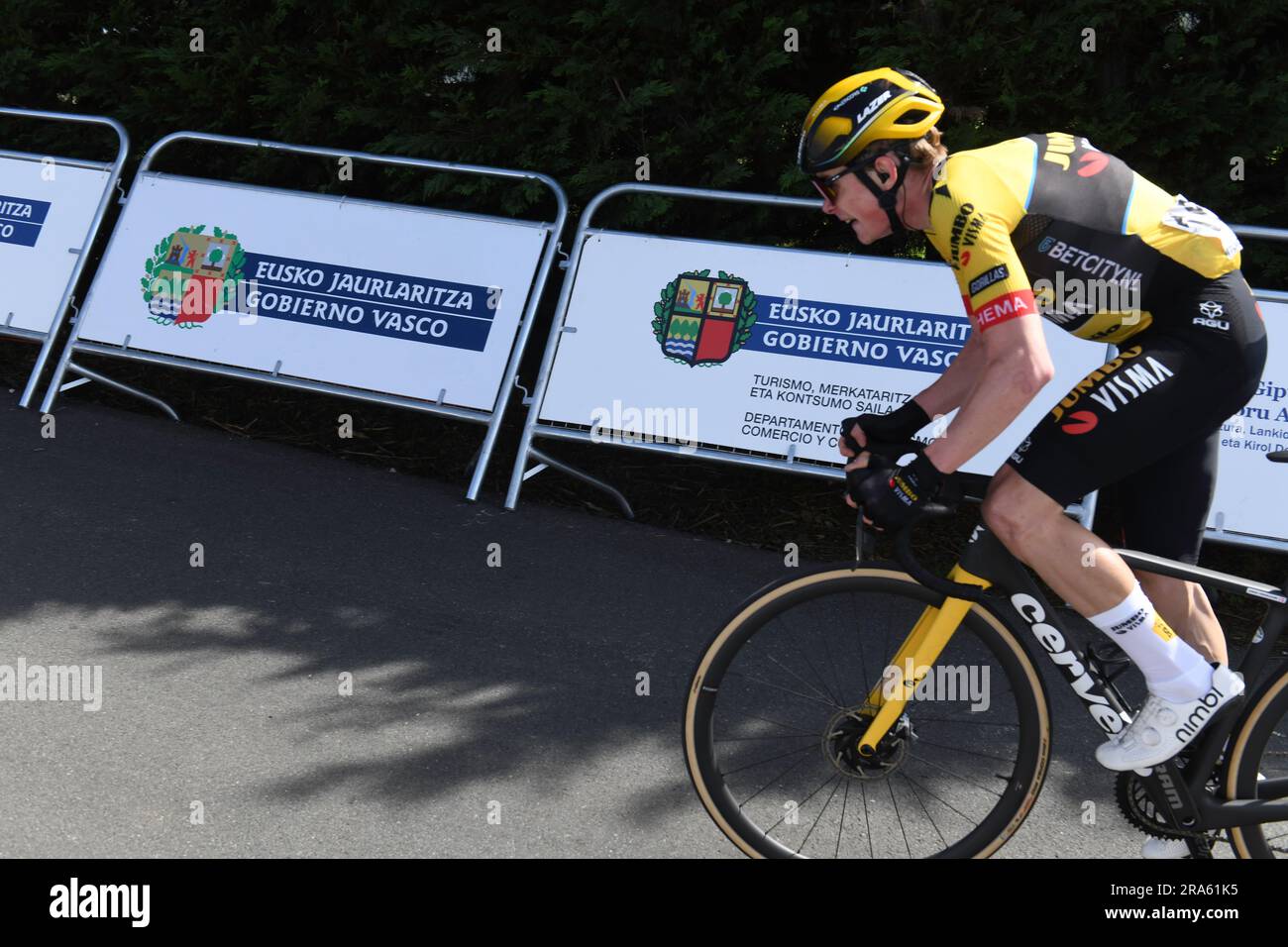 Jonas Vingegaard Denmark Jumbo Visma On The Brutally Steep Final Climb