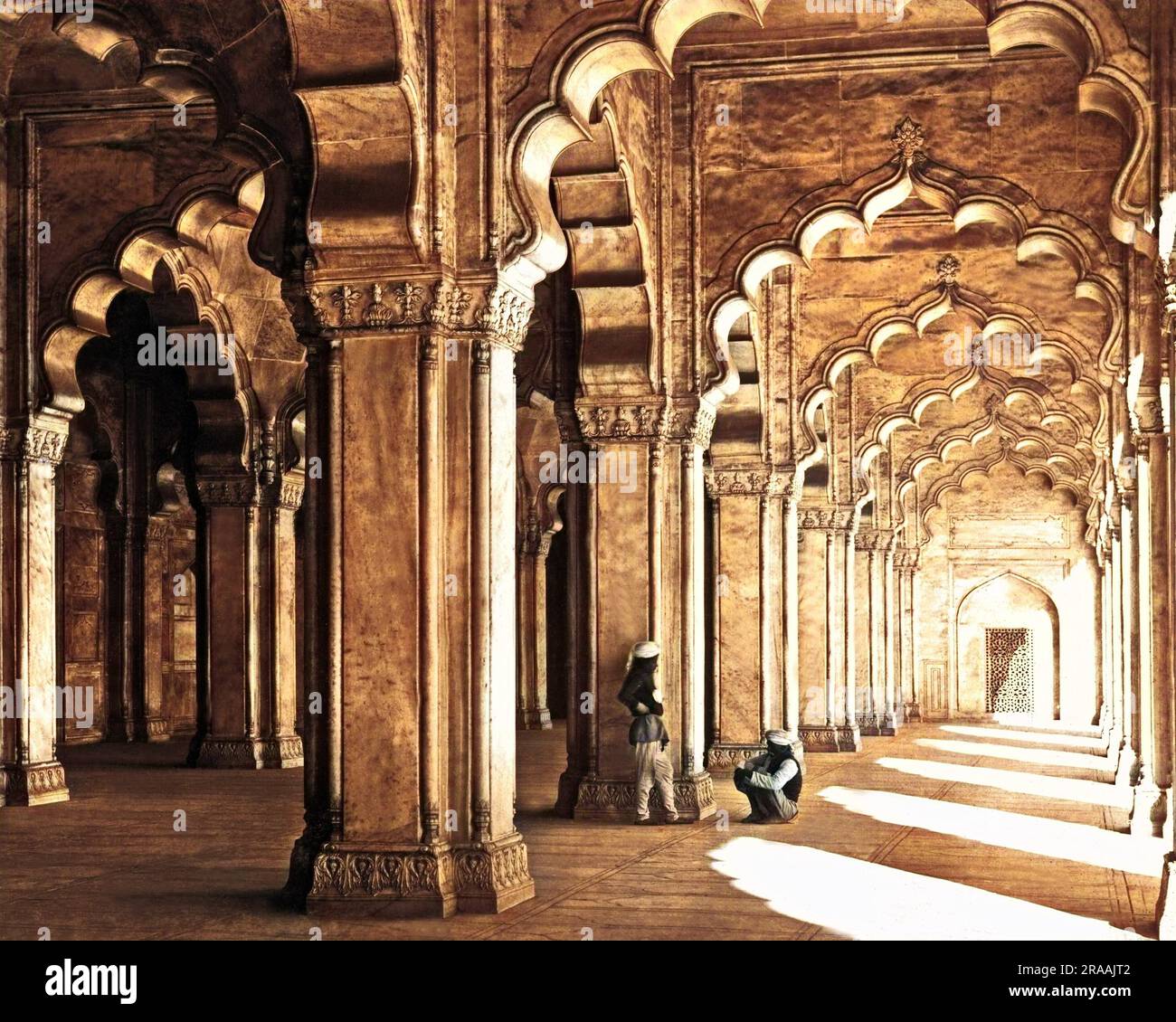 View Inside The Moti Masjid Also Known As The Pearl Mosque Agra