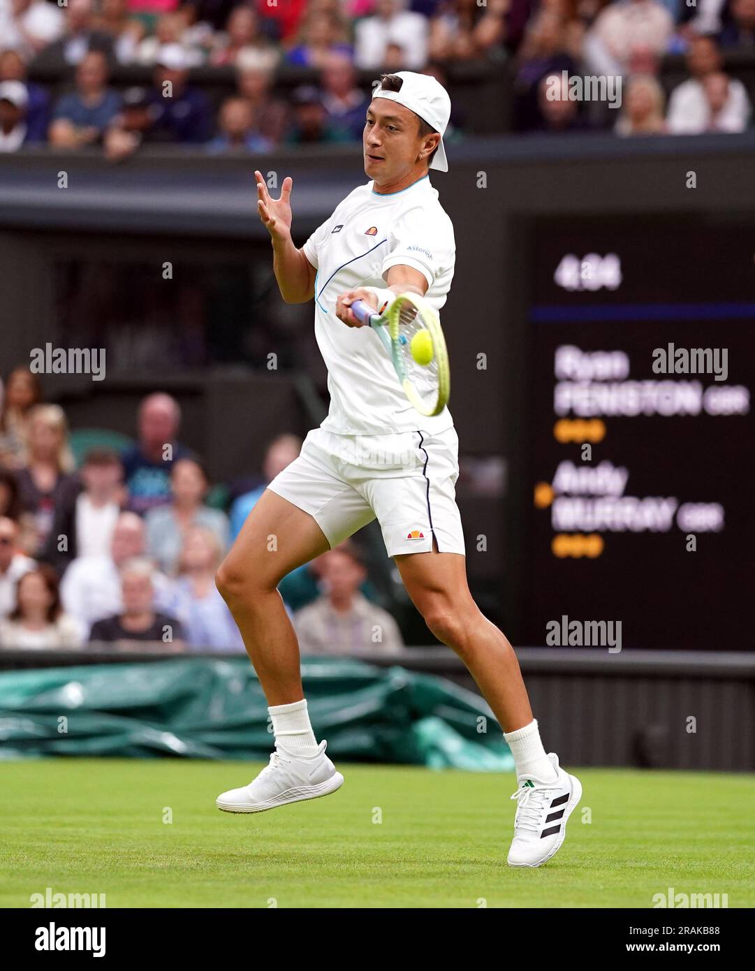 Ryan Peniston In Action Against Andy Murray Not Pictured On Day Two