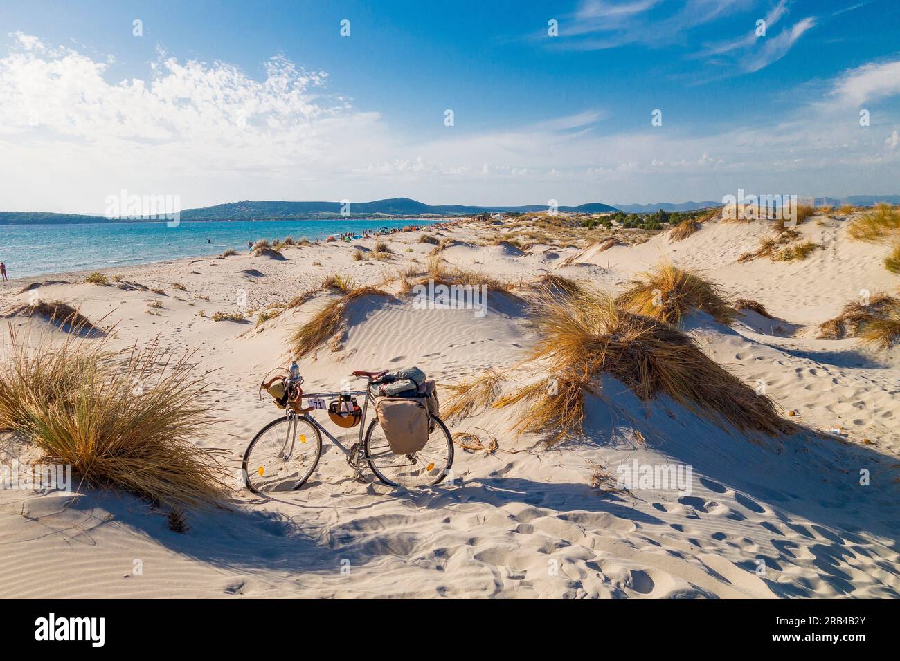 Porto Pino Beach Sardinia Italy Stock Photo Alamy